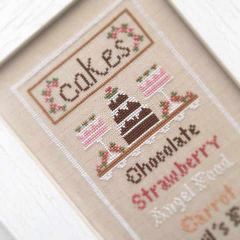 Cake Menu Cross Stitch Chart Country Cottage And 50 Similar Items