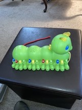 Leap Frog Alphabet Pal Toy Learning Green Caterpillar Pull Teaching 2007... - $15.43