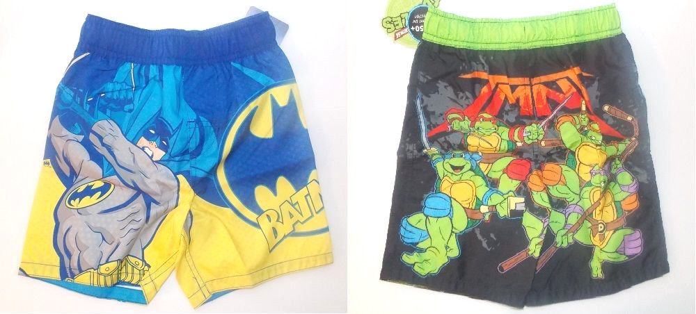 4T NWT BABY BUNS Boys Swim Rashguard//Swim Trunks Blue//Yellow Set UPF50 Sz-3T