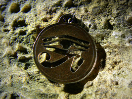 Eye Of Horus Ritual Lemuria Osiris Isis All Seeing Eye Bronze Amulet Haunted  - $99.00