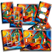 COLORFUL GUITAR MUSIC KEYNOTE LIGHT SWITCH PLATE OUTLET WALL COVER STUDI... - $11.15+