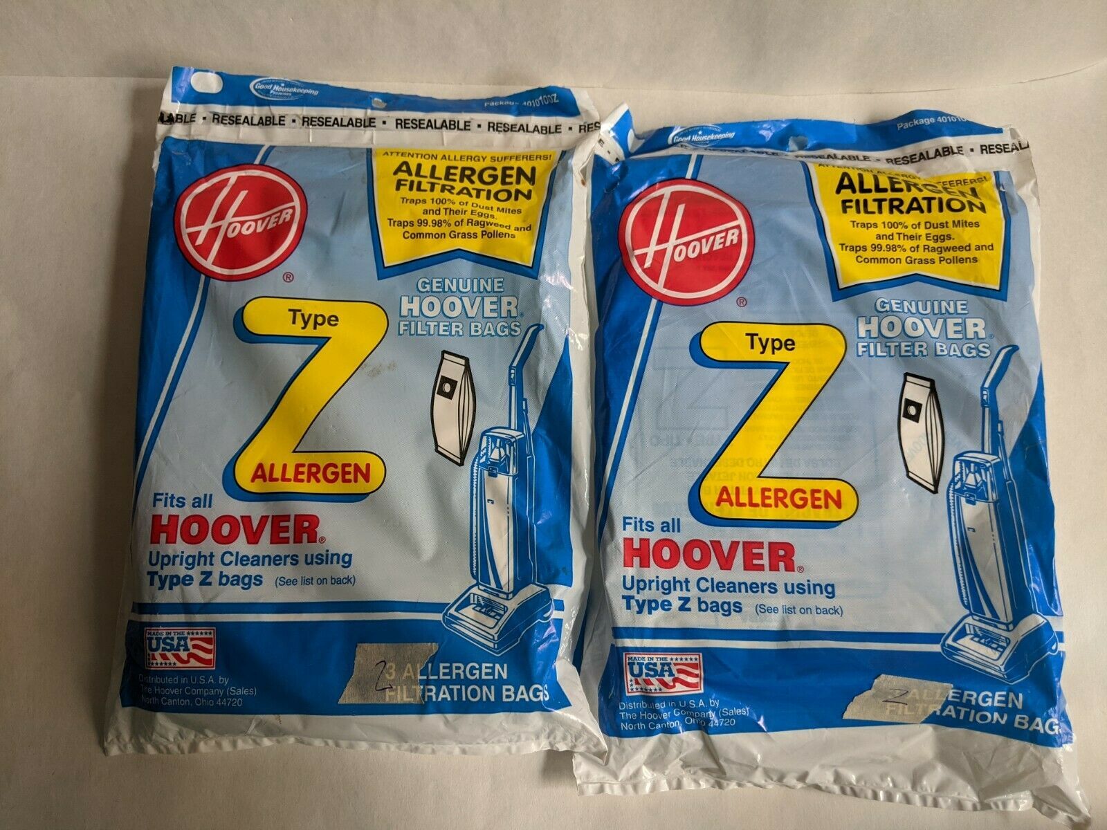 Genuine HOOVER Spirit Vacuum Bag Style K  #4010028K 3 pack  NEW! 