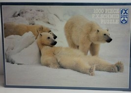 F. X. Schmid 1000 Piece Bad Boys of the Arctic Polar Bear Puzzle Sealed New - $19.34