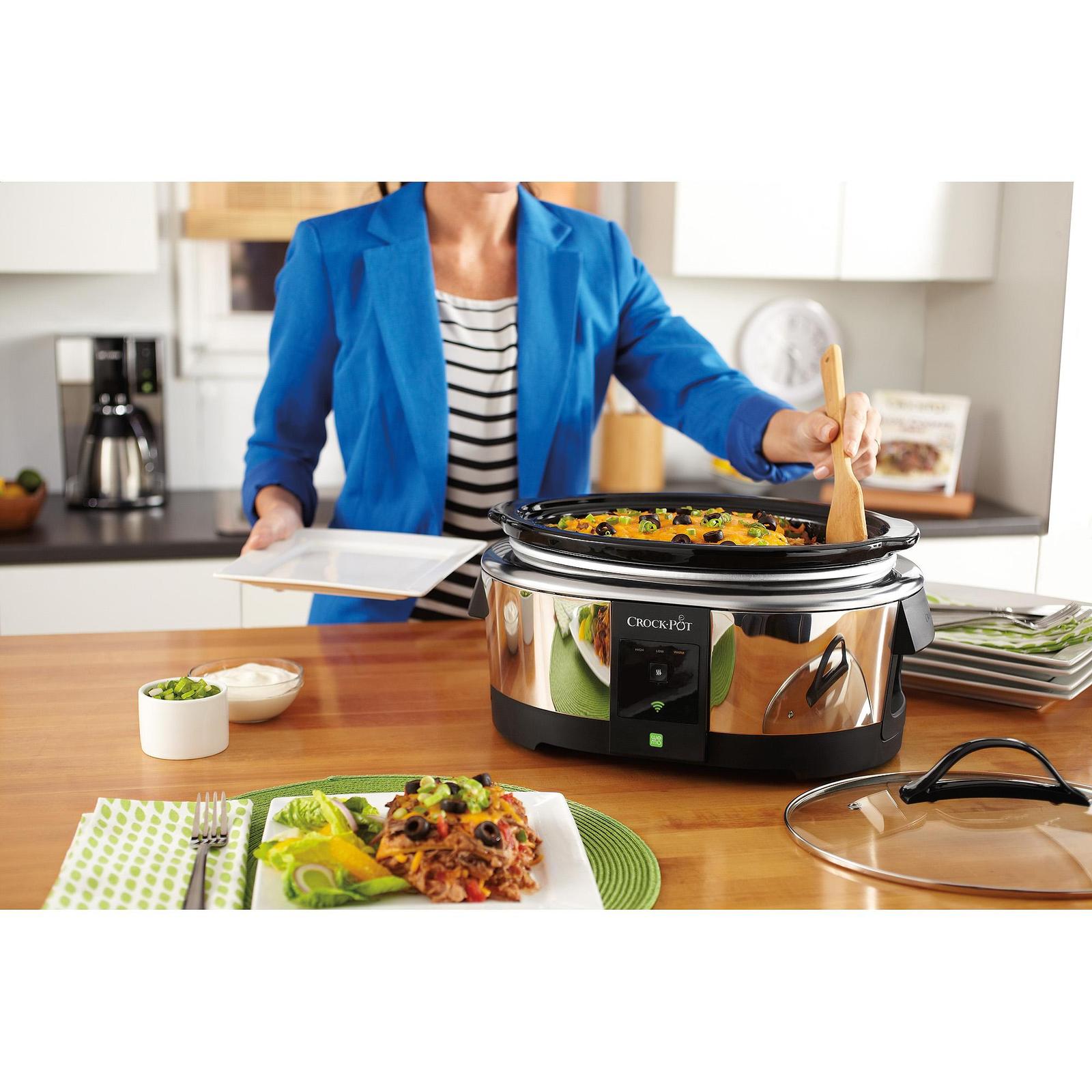 6Quart Smart WiFi Cellphone Programmable Slow Cooker Crock Pot