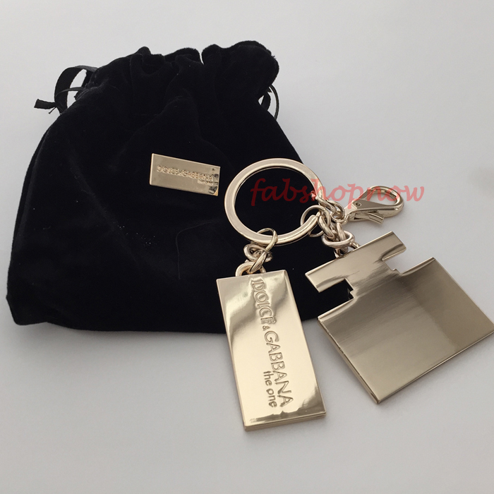 Dolce & Gabbana D&G The One Keyring Keychain w/Dust Bag - 2-PACK