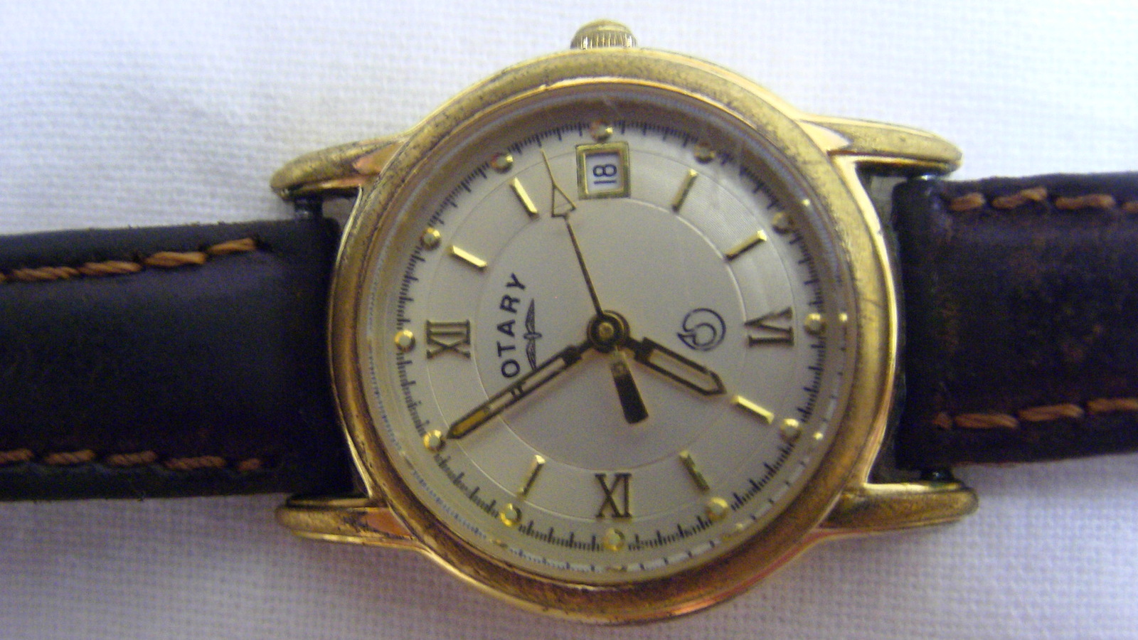 Vintage ROTARY Anniversary gold plated 7 Jewels Ref LS0713-BATT. UC-364 ...