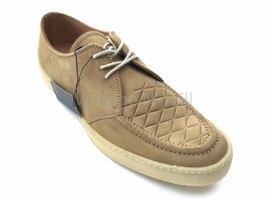 Fred Perry x George Cox Mens 11 Pop Boy Tan Suede Leather Crepe Sole Oxford Shoe - $113.05