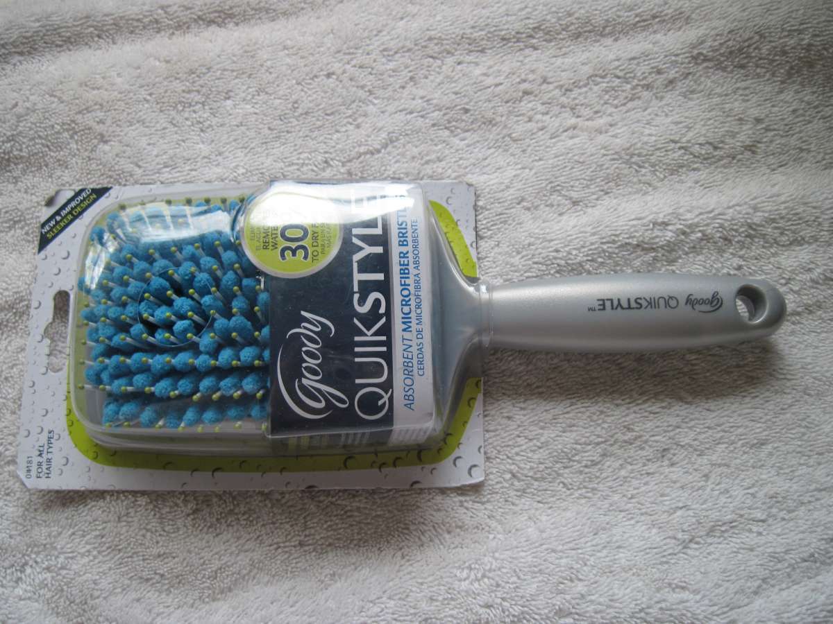 Primary image for Goody Quik Style Water Absorbing Microfiber Bristles Paddle Hair Brush Fast Dry