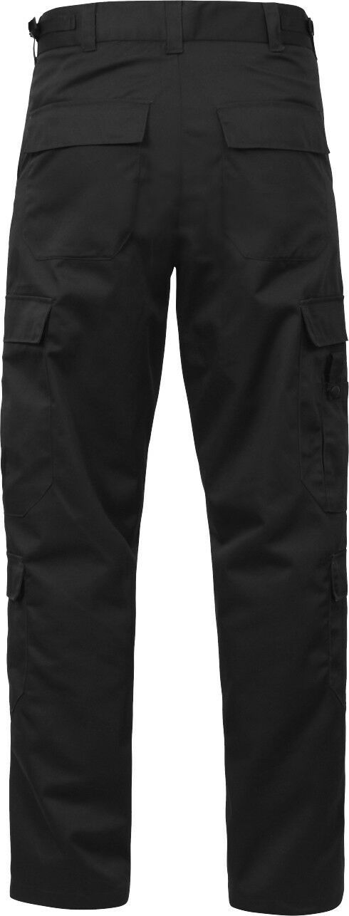 Black 9 Pocket Cargo Tactical Uniform Pants, EMT EMS Paramedic Pants ...