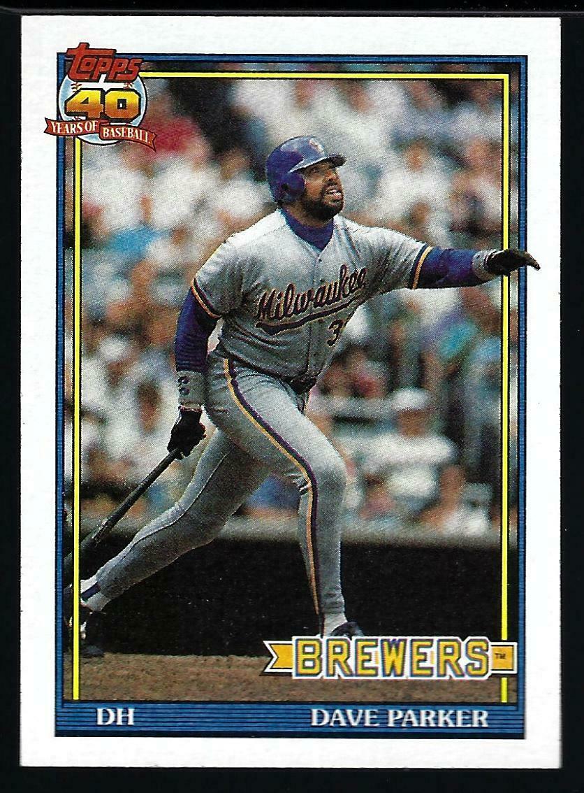 1991 Topps Baseball 235 Dave Parker Baseball Cards
