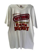 T Shirt Retired Senior Discount Humor Adult XL White Cotton - $14.03