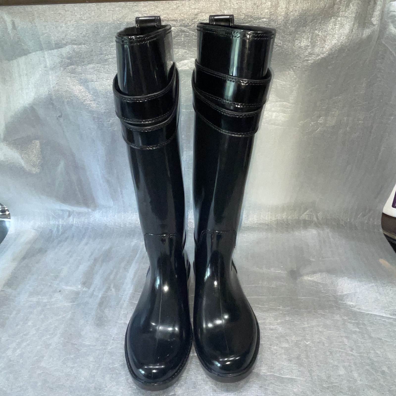 coach black tall boots