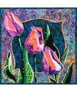 Quilt Pattern - Tulips 18.5&quot; x 18.5&quot; Floral Quilting (Pattern Only) M202.19 - $12.00