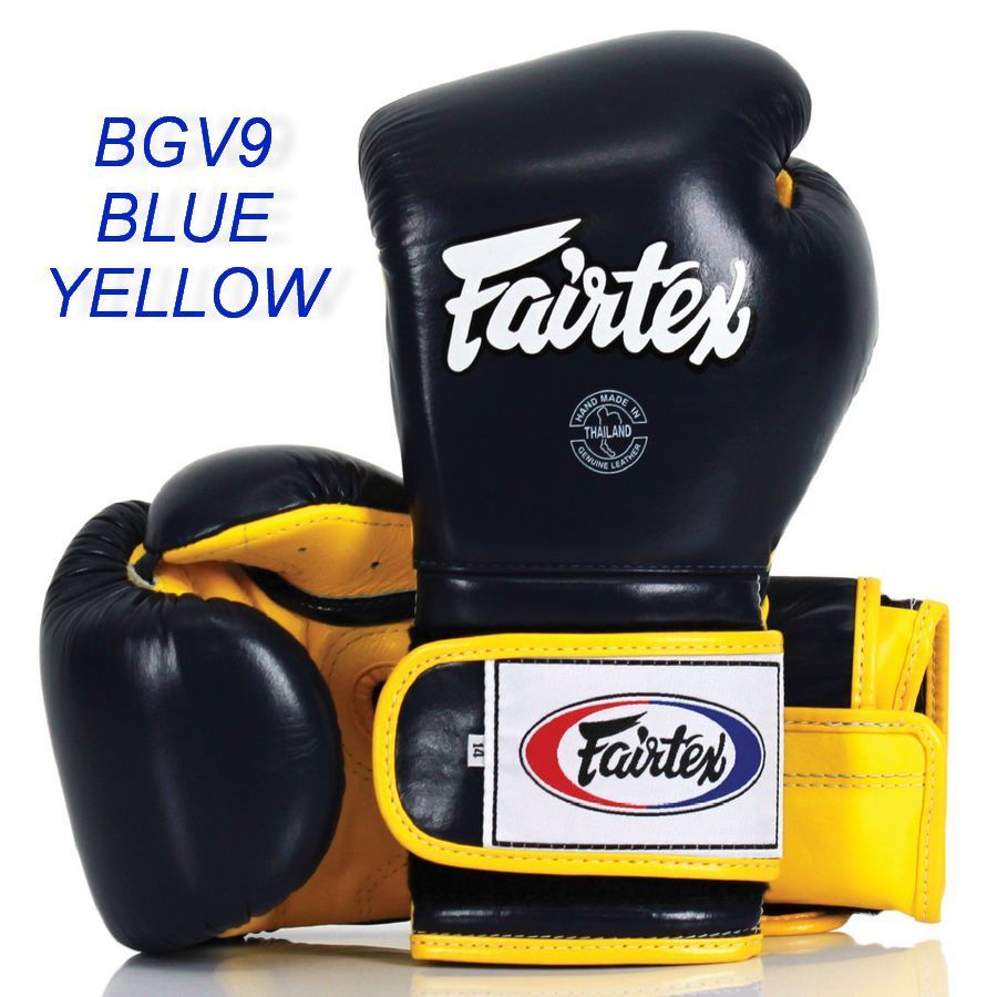 FAIRTEX GLOVES MUAY THAI KICK BOXING MMA BGV9 RED COLOR PRO TRAINING MEXICAN