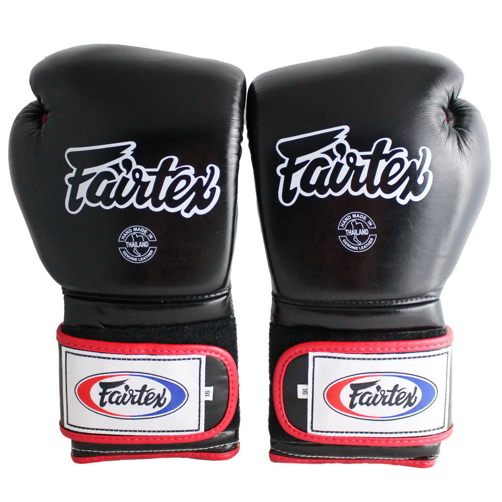 BGV9 Fairtex White-Red Mexican Style Muay-Thai Boxing Gloves
