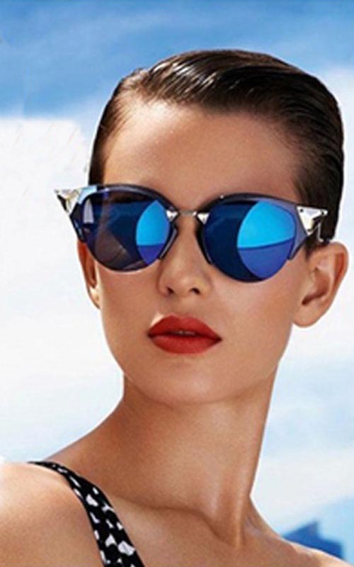 Stunning Mirrored Cat Eye Sunglasses Sunglasses