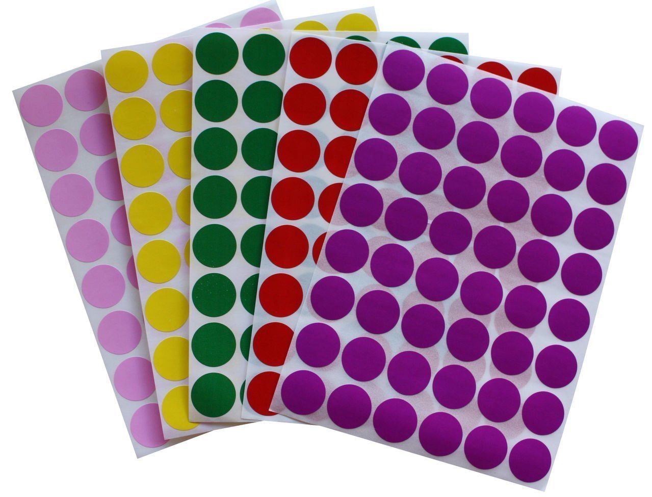 Color Coding Round Dot Stickers ~3/4