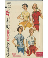 Vintage Junior Misses and Teen Blouses Size 12 Bust 32 UNCUT - $4.00
