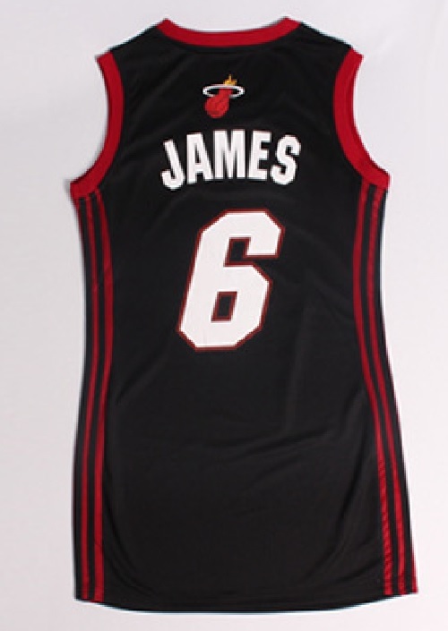 Lebron James Sexy Woman Dress Jersey 6 Miami Heat Basketball Red Black New Gift - Basketball-NBA