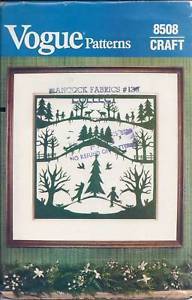 Vogue 8508 Winter Scene Wall Hanging Craft And 50 Similar Items