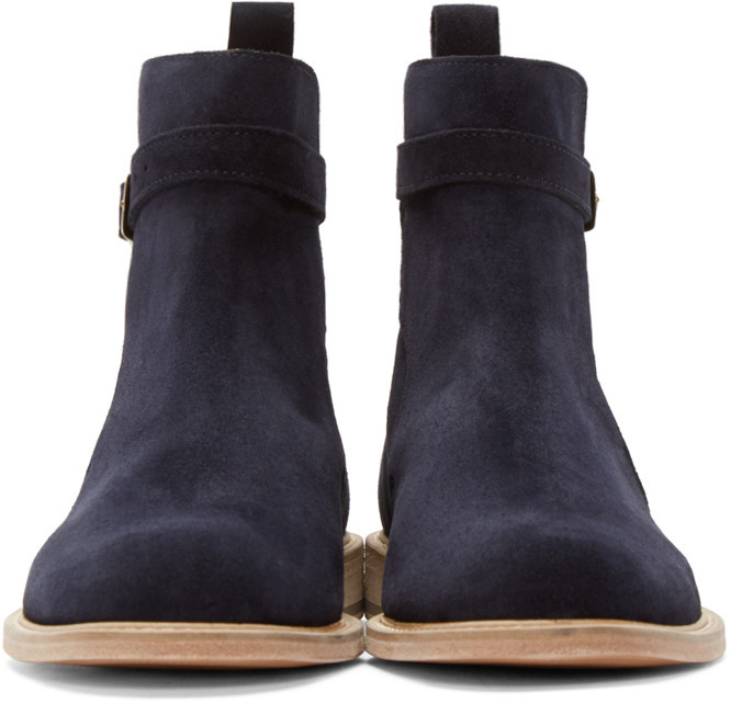 navy blue ankle boots size 4
