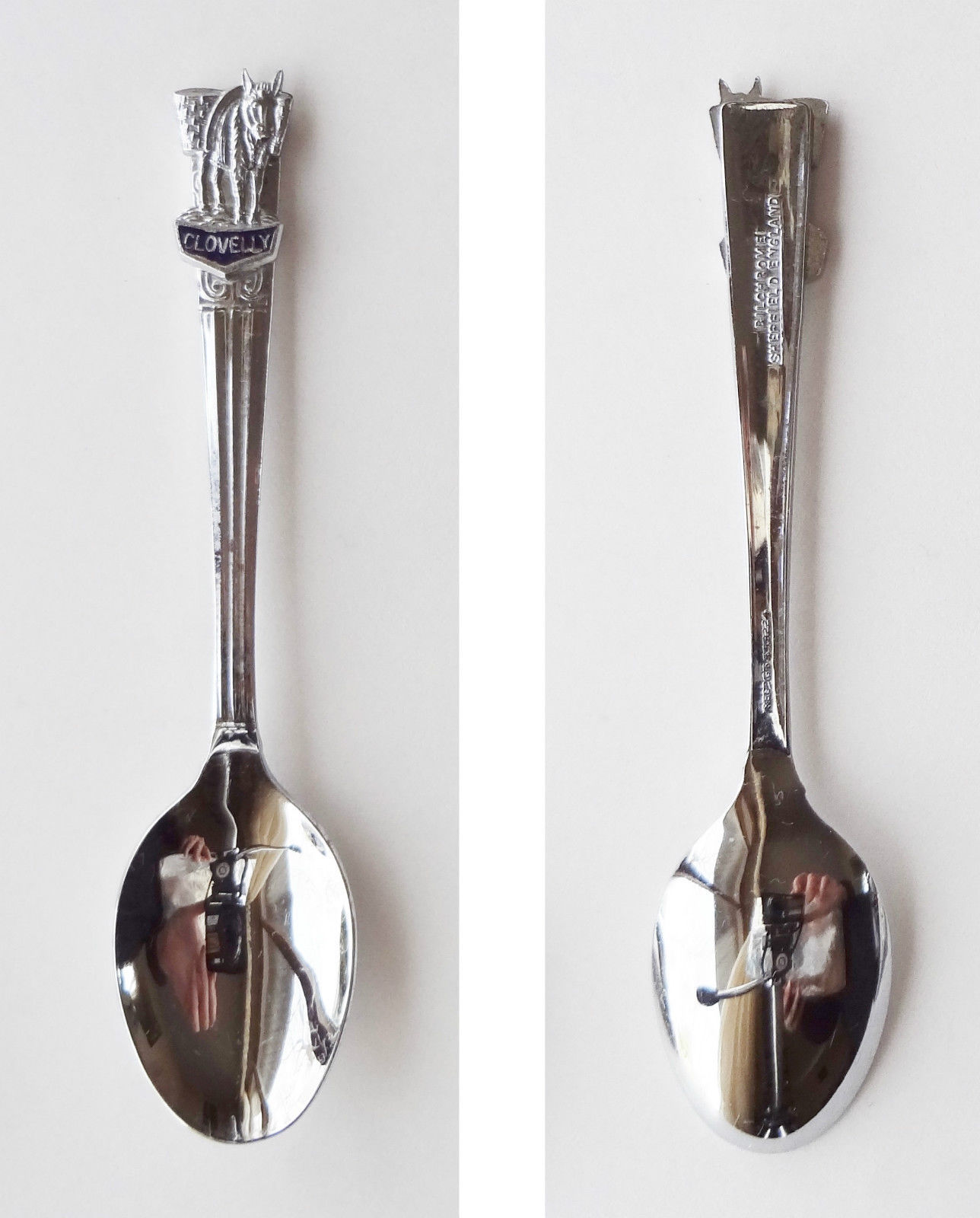 Collector Souvenir Spoon Great Britain UK England Clovelly Devon Donkey