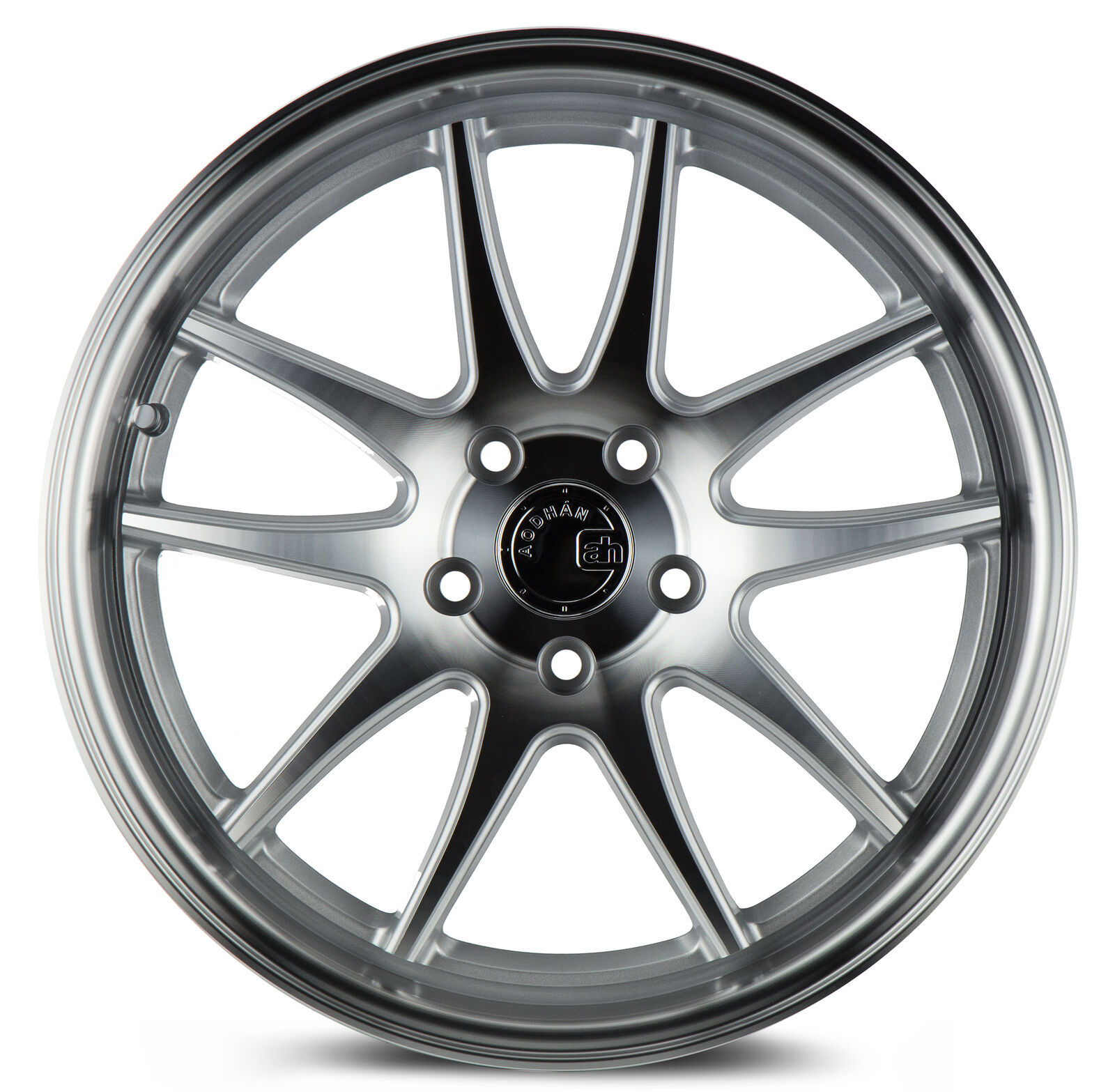 18x10.5 Aodhan DS02 DS2 5x120 Custom 15 Silver Machined Face Wheels ...