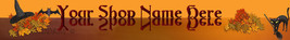 Halloween Orange Web Banner Professional Quality Design - $7.00