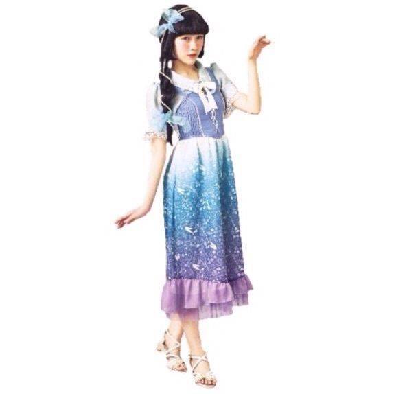 Disney x Axes Femme The Little Mermaid Ariel Dress Womens Size S Women's Clothing