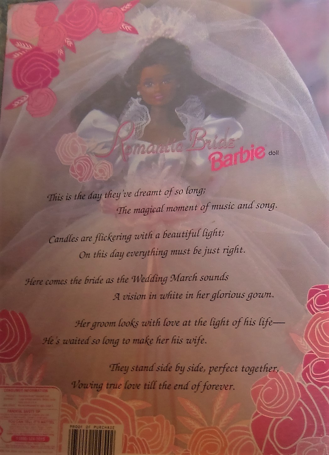 barbie romantic bride 1992