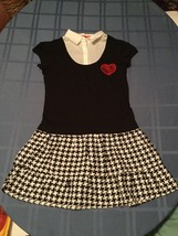 Girls-Size 7-8-medium-Faded Glory dress-black&white checkered  - $9.25