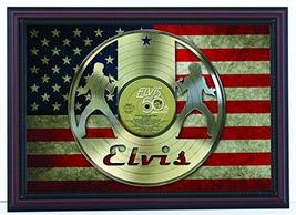 Elvis Presley /"Pure Gold/" Laser Cut Gold LP Record Limited Edition Wall Art