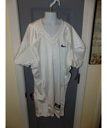 White Football Jersey Youth Blank Nike Vapor Mesh Size XL Boy&#39;s NEW - $37.35