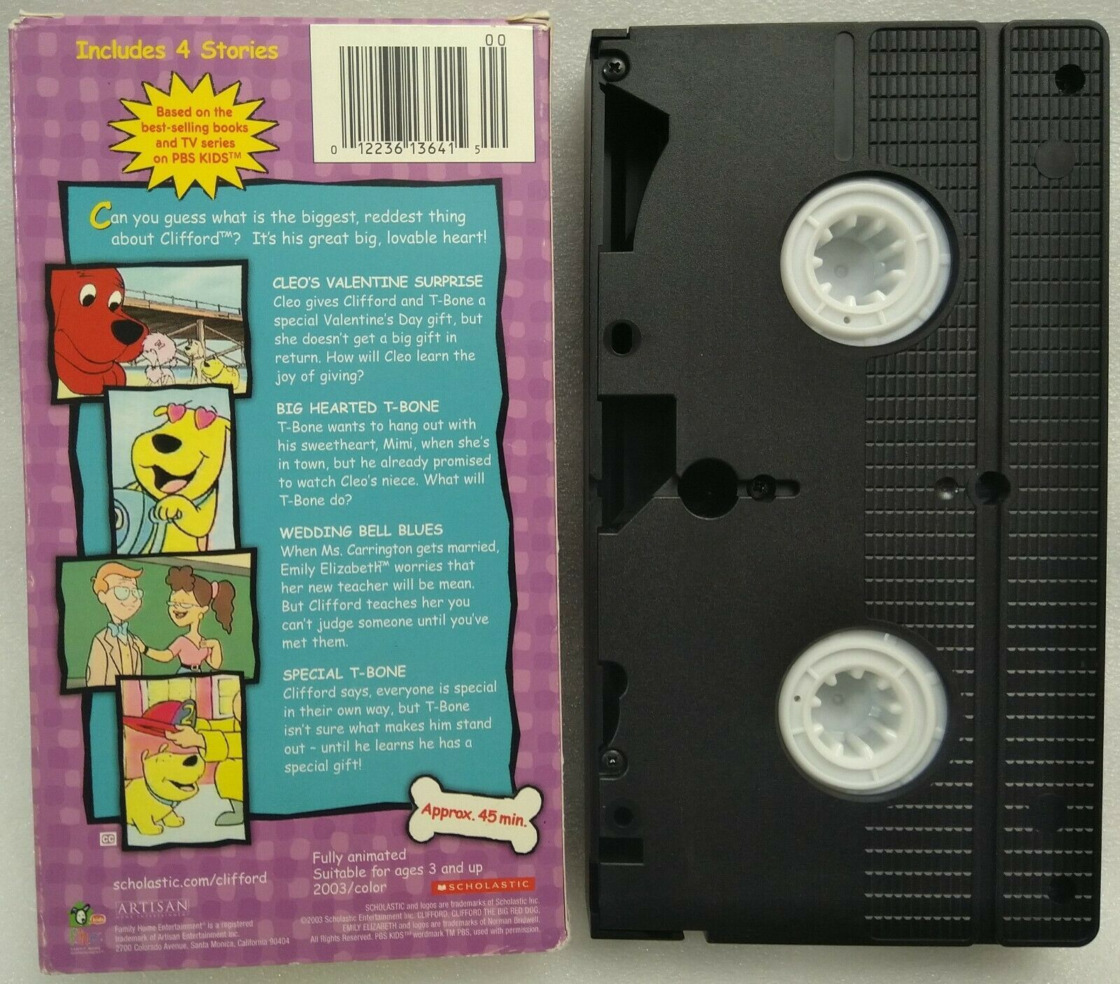 VHS Clifford the Big Red Dog - Be My Big Red Valentine (VHS, 2003 ...