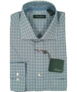 NEW Bobby Jones Collection Fine Cotton Shirt!  Medium  Turqoise Blue Plaid - $69.99