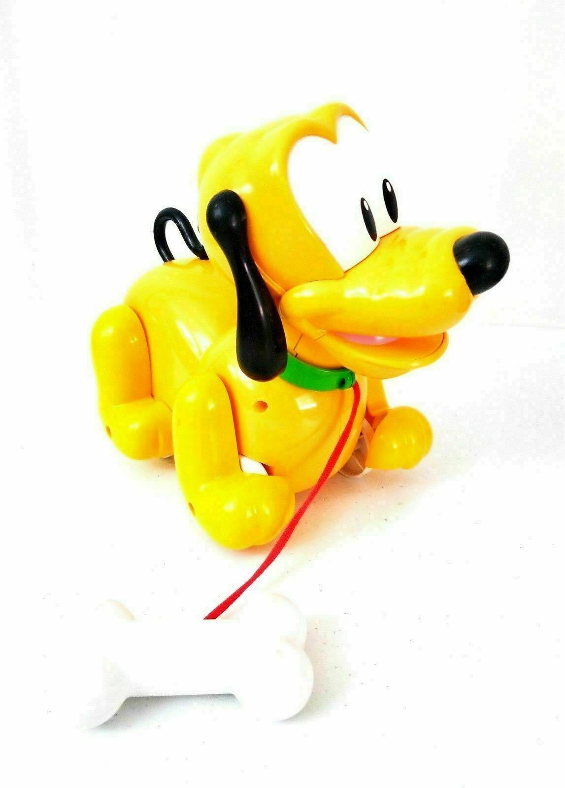 Disney Parks Exclusive Pluto Pull Along Walking Barking Musical Play