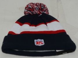 New Era NFL Licensed Houston Texans Red Blue White Pompom Beanie image 2
