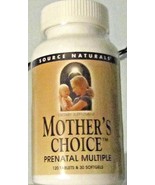 Prenatal Dietary Supplement Source Natural&#39;s Mother&#39;s Choice 120CT MSRP ... - $15.88