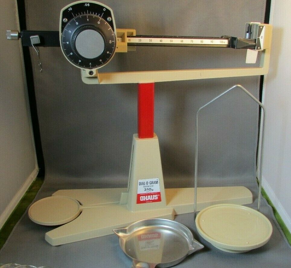 OHAUS DialOGram 310g Balance Beam Scale Science Gold