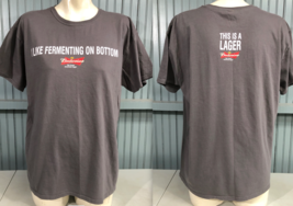 Budweiser I Like Fermenting on Bottom American Lager T-Shirt XL Beer Bar... - $12.74