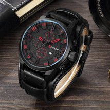CURREN Top Brand Luxury Mens Watch Men Watches Male Casual Quartz Wristwatch Lea - $24.17
