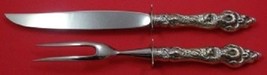 Les Six Fleurs By Reed and Barton Sterling Silver Steak Carving Set 2pc - $179.55