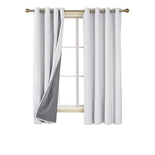 Deconovo Total Blackout Curtain 72 inch Long Thermal Insulated Grommet