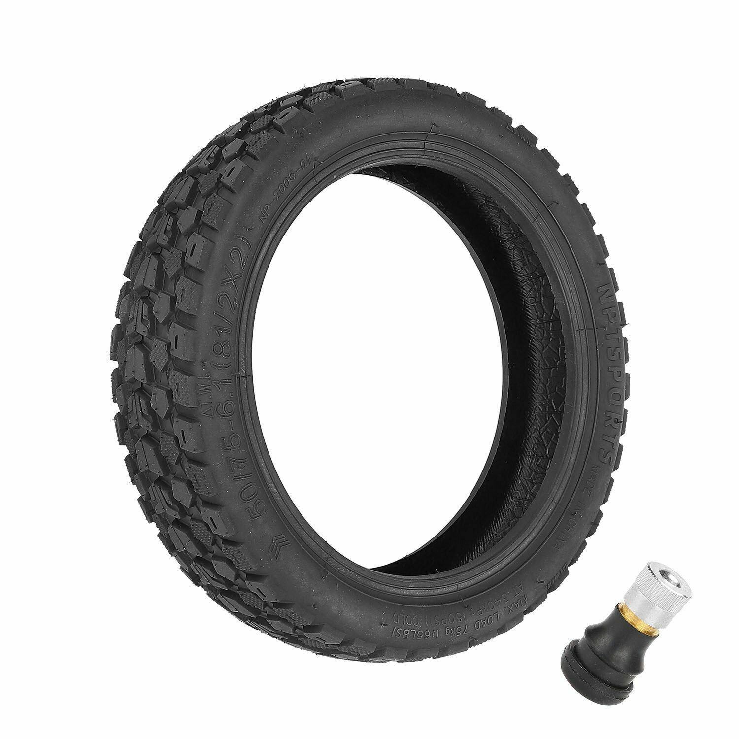 2 Pcs Off Road Tires for M365 1S Pro Pro2 Electric Scooter 8.5in Vacuum Tire