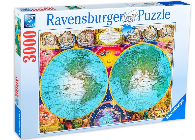 NEW Ravensburger Jigsaw Puzzle 3000 Pieces "Antique Map" Jigsaw