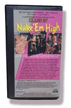 CLASS OF NUKE ‘EM HIGH VHS MOVIE 1986 HORROR COMEDY SCI-FI RARE HARD CASE image 2