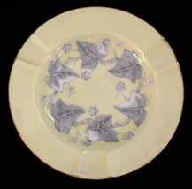 WEDGWOOD English Bone China Ashtray "Josephine" ivory with violet leaves - $15.00