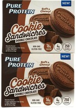 2 Count Pure Protein Soft & Chewy Double Chocolate Cookie Sandwiches BB 8-7-2021
