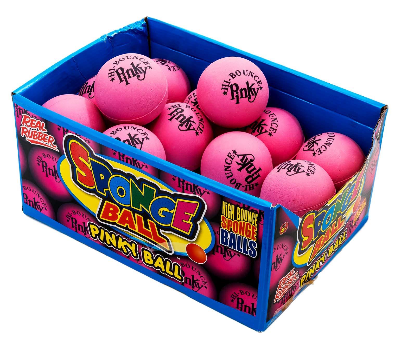 JA-RU Rubber Pink Bouncing Ball (Pack of 24) and One Small Bouncy Ball ...