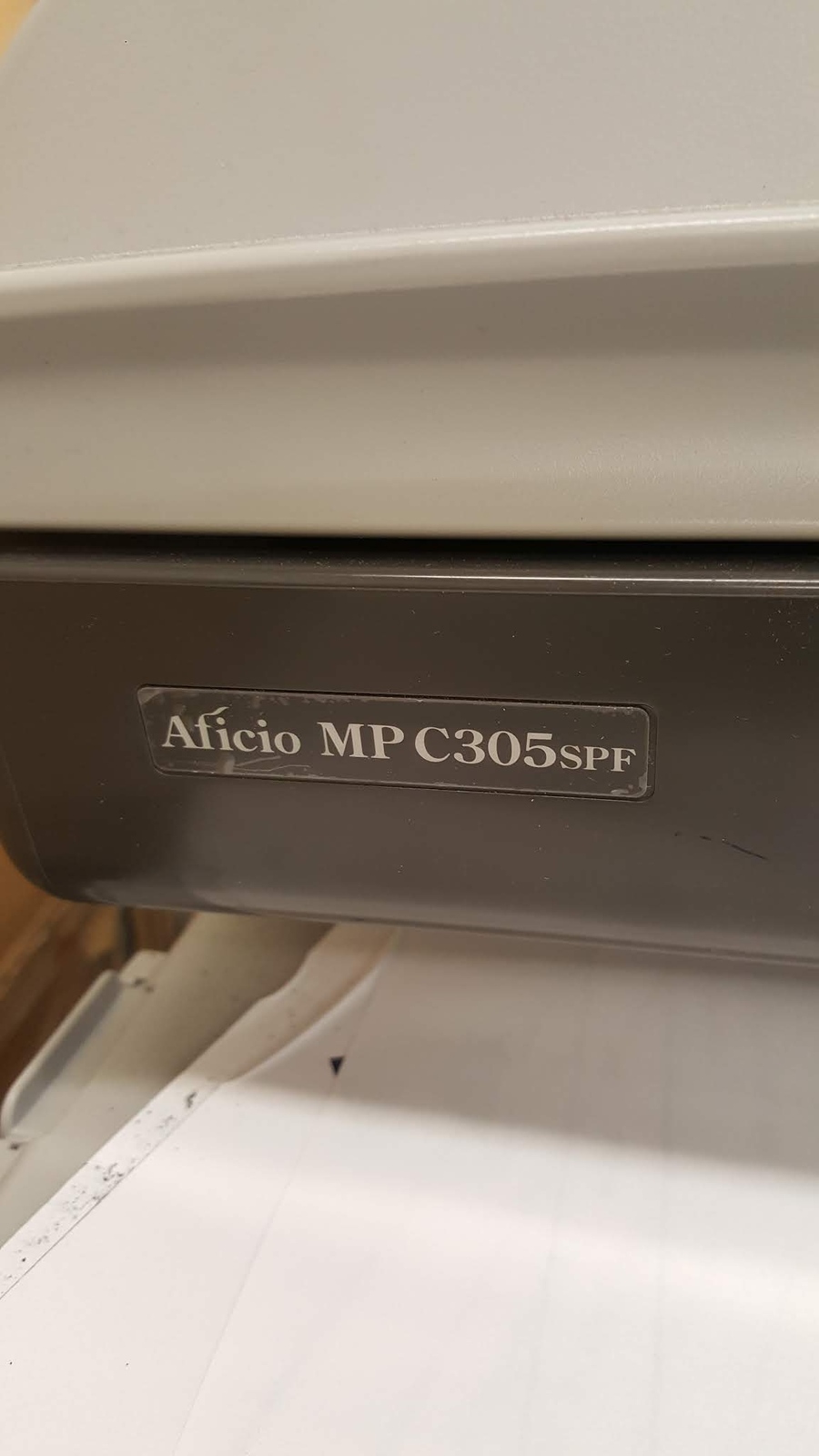 Ricoh Aficio MP C305SPF Multifunction Copier, 2 trays, storage - Copiers